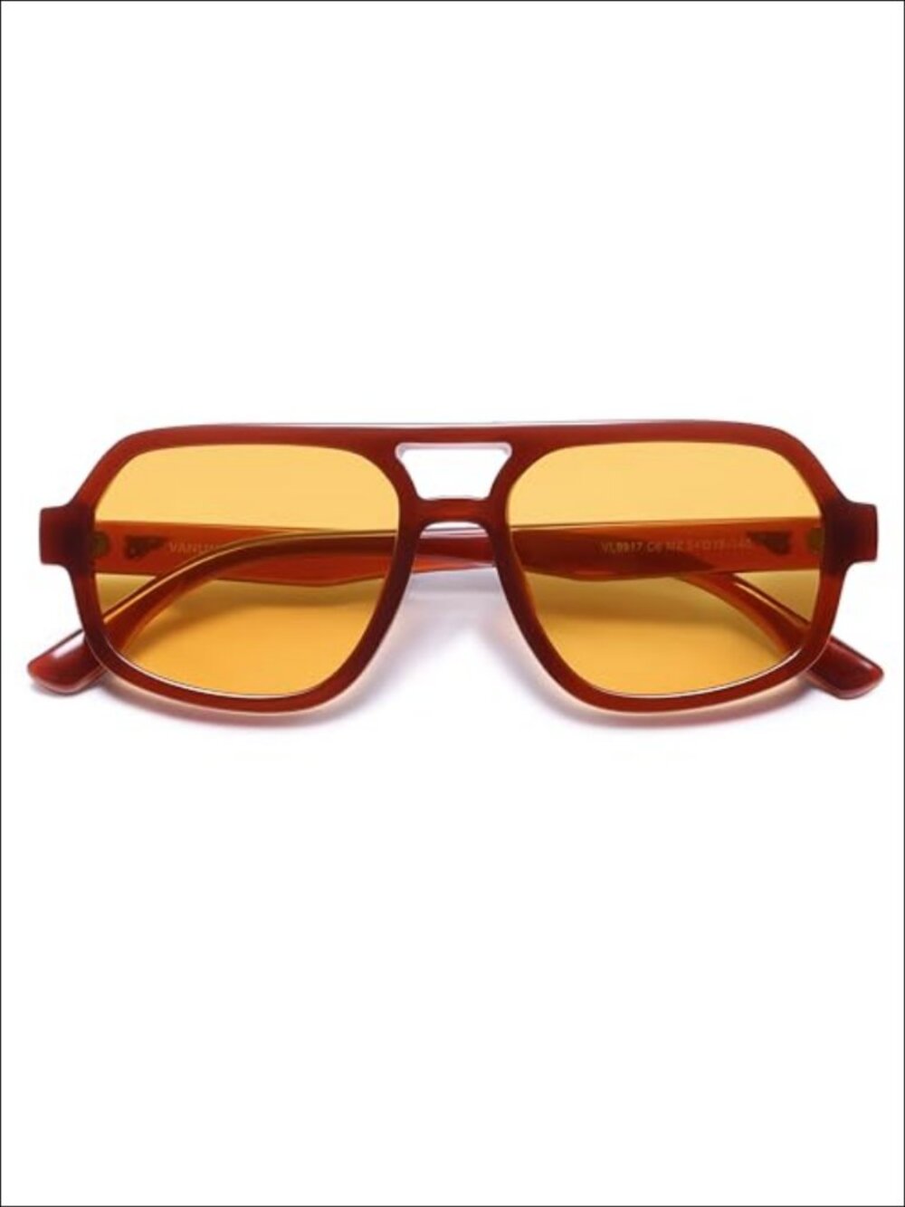 Retro Aviator Polarized Square Oversized Sunglasses UV400